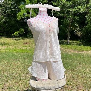 Vintage 3 Piece Satin Set